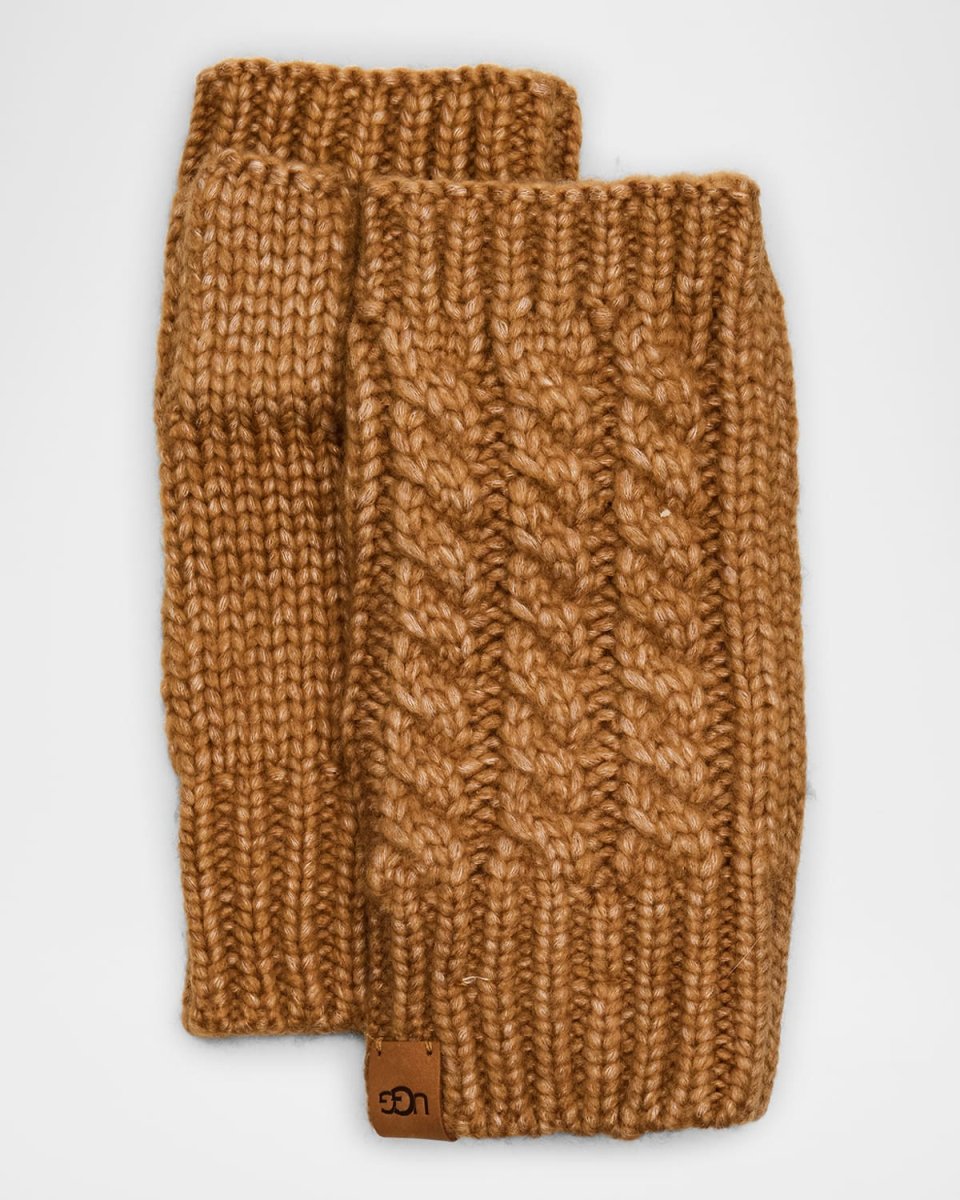 Cable Knit Fingerless Gloves